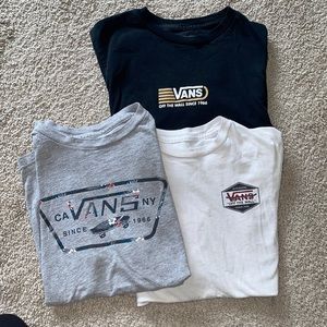 Vans shirts bundle of 3 custom fit